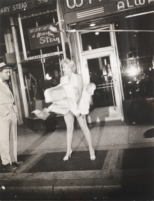 Lot 641 Marilyn Monroe Oversized Original 'White Dress' Photograph - PSA Type II