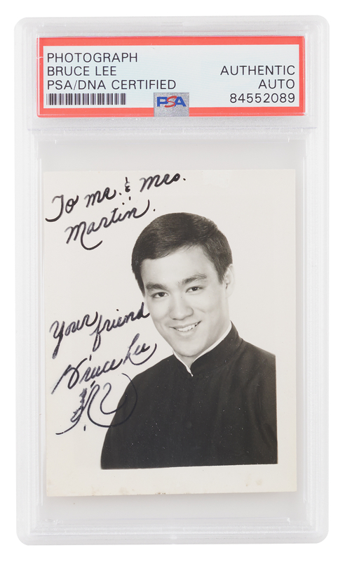 Lot 595 Bruce Lee Signed Photograph