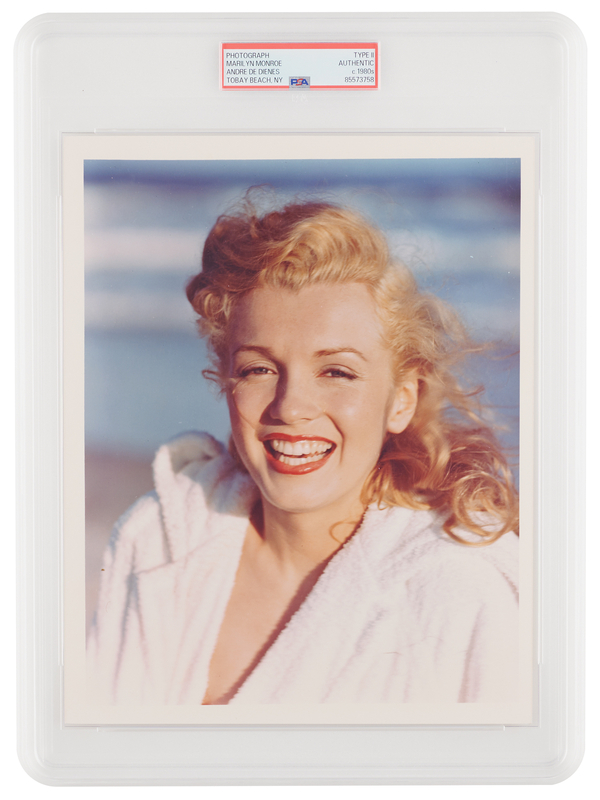 Lot 663 Marilyn Monroe Original Photograph by Andre de Dienes - PSA Type II