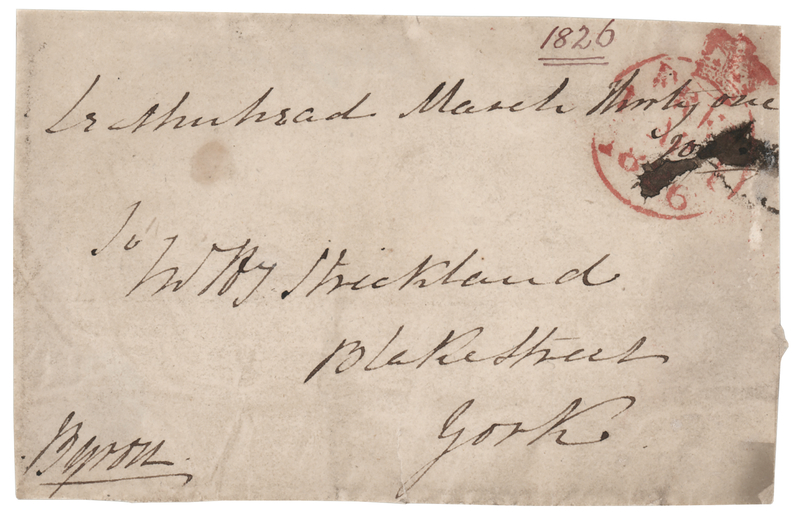 Lot 353 Lord Byron Signed Free Frank