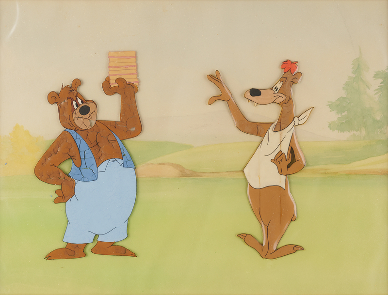 Lot 289 Barney Bear and Cousin production cels from Barney's Hungry Cousin