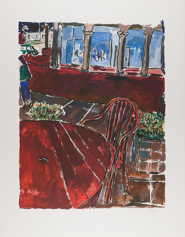 Lot 404 Bob Dylan Signed Oversized Giclee Print - 'Sidewalk Cafe' (Ltd. Ed. #109/295)