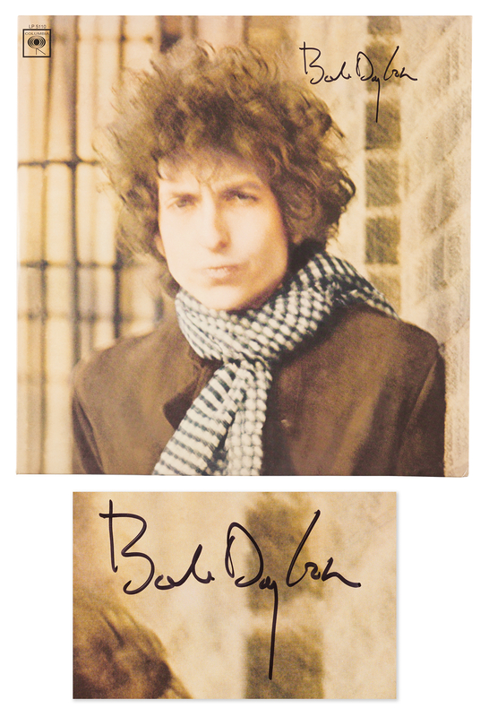 Lot 402 Bob Dylan Signed Album - Blonde on Blonde