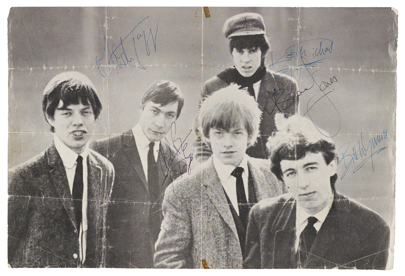 Lot 427 Rolling Stones Signed Oversized Magazine Photograph