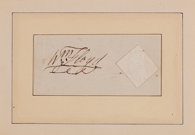 Lot 149 William Floyd Signature