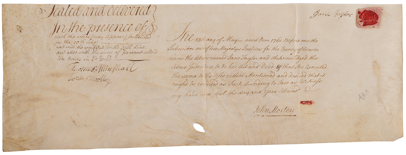 Lot 156 John Morton Document Signed