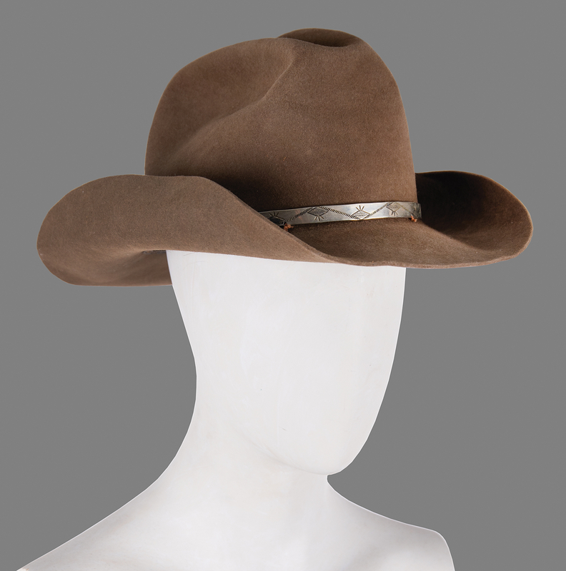 Lot 622 Steve McQueen's Brown Resistol Cowboy Hat - From the Collection of Photographer Barry Feinstein