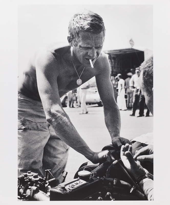 Lot 619 Steve McQueen Original Oversized Photograph by Barry Feinstein (Ltd. Ed. #7/50)