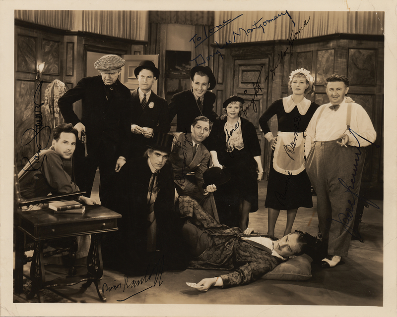 Lot 581 Boris Karloff and Karl Freund Signed Photograph