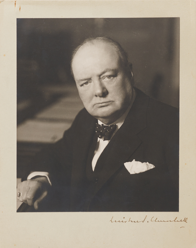 Lot 174 Winston Churchill Signed Photograph - Iconic 1941 Portrait by Walter Stoneman