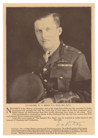 Lot #239 William A. Bishop Signed Photograph