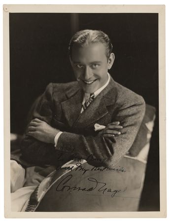 Lot #669 Conrad Nagel Oversized Signed Photograph - Image 1