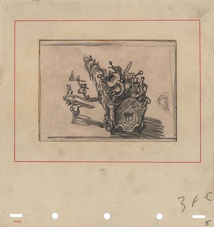 Lot #303 Circus Band concept storyboard drawing