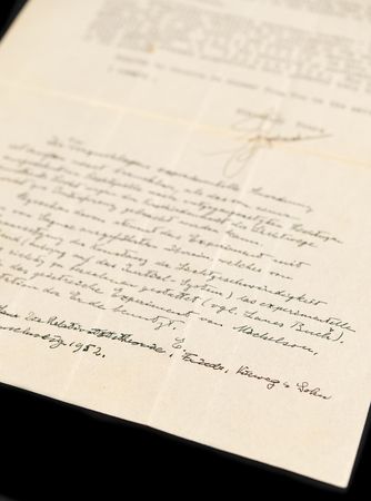 Lot #776 Albert Einstein Autograph Letter Signed