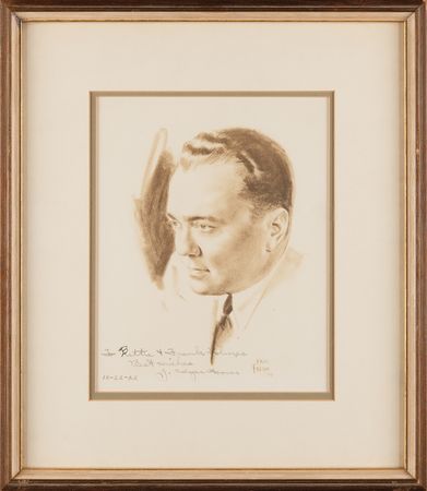 Lot #232 J. Edgar Hoover Signed Photograph