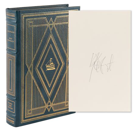 Lot #366 Kurt Vonnegut Signed Book - Galapagos