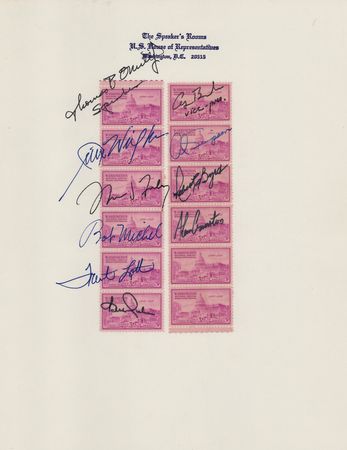 Lot #795 George Bush and Congressional Leaders