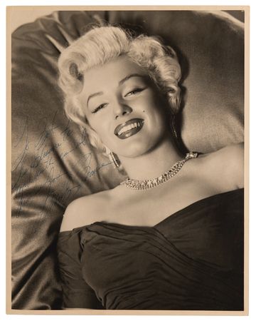 Lot #631 Marilyn Monroe Signed Oversized
