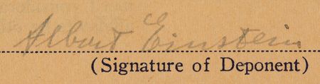 Lot #214 Albert Einstein Document Signed (1940) - Affidavit of Support for His Immigrant Cousin, Ursula Einstein, Fleeing from Nazi Germany - Image 2