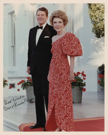 Lot #129 Ronald and Nancy Reagan Signed Photograph