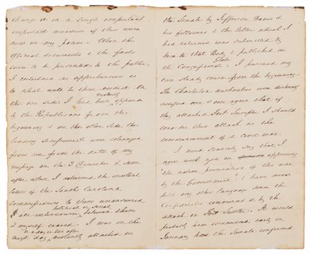 Lot #804 James Buchanan Autograph Letter Signed, Defending His Presidency: 