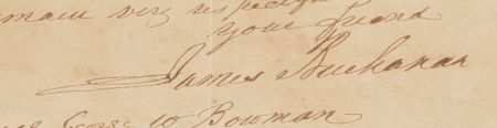 Lot #804 James Buchanan Autograph Letter Signed, Defending His Presidency: 