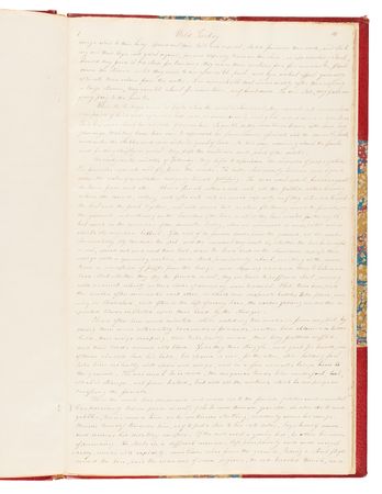 Lot #805 John J. Audubon Handwritten Draft of His 'Ornithological Biography' Entry on the Wild Turkey, the First Plate in The Birds of America - Image 6