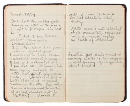 Lot #806 Thomas Edison's Handwritten Experimental Notebook - 130 Pages on the Development of Domestic Rubber - Image 8