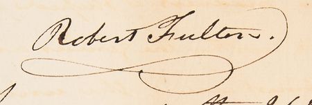 Lot #807 Robert Fulton Autograph Manuscript Signed on Submarine Construction and Warfare: 