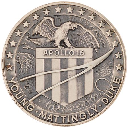 Lot #266 Apollo 16 Unflown Robbins Medallion -