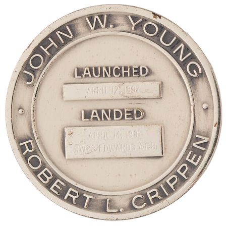 Lot #271 STS-1 Unflown Robbins Medallion - From the Personal Collection of John Young - Image 2