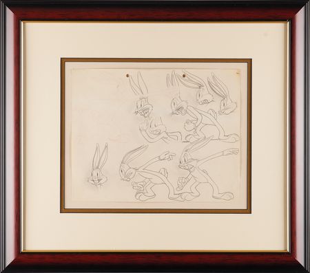 Lot #294 Original model sheet drawing of Bugs Bunny - Image 2