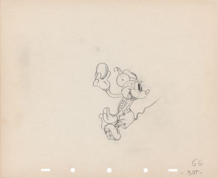 Lot #285 Mickey Mouse production drawing from