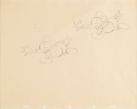 Lot #347 Mickey Mouse model sheet drawings (2) from Thru the Mirror - Image 3