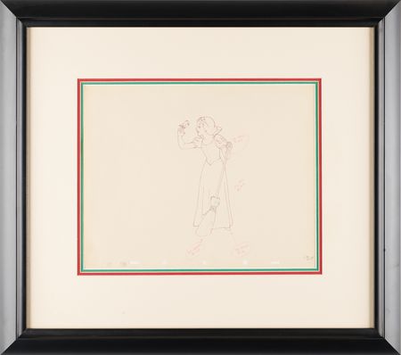 Lot #344. Snow White production drawing from Snow White and the Seven Dwarfs