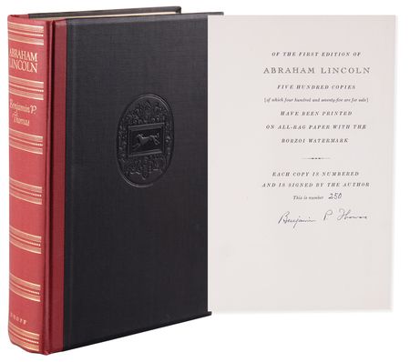 Lot #37 Abraham Lincoln: A Biography by Benjamin P. Thomas (Ltd. Ed. #250/500) - Image 1