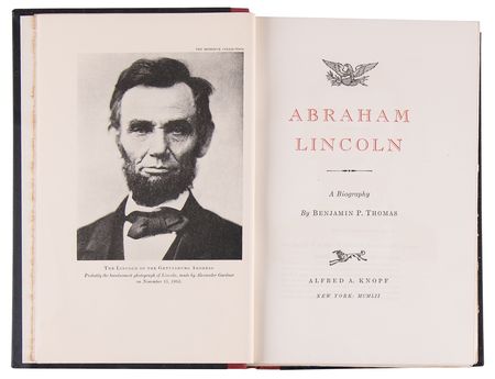 Lot #37 Abraham Lincoln: A Biography by Benjamin P. Thomas (Ltd. Ed. #250/500) - Image 5