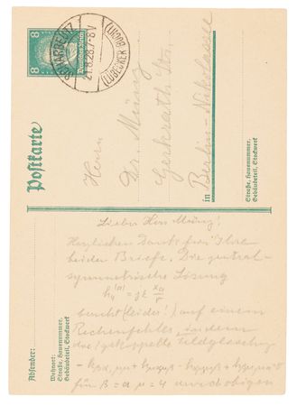 Lot #215 Albert Einstein (2) Autograph Letters Signed on His Unified Field Theory Collaboration: 