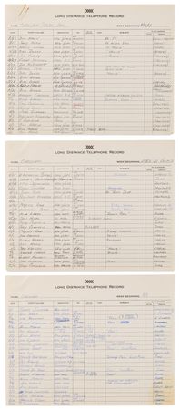 Lot #594 Peter Lawford Office Records Archive (35 pages) Documenting the Kennedy Circle, Marilyn Monroe, and Hollywood Elite (1962) - Image 2