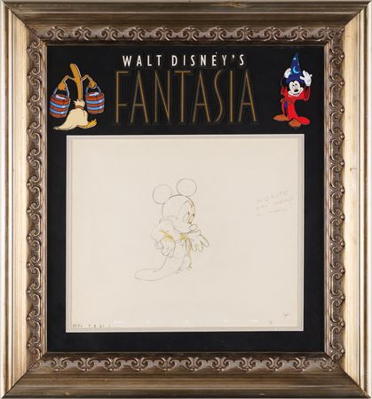 Lot #305 Mickey Mouse production drawing from