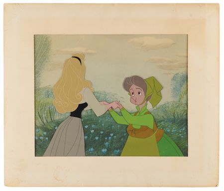 Lot #337 Briar Rose and Fauna production cel from Sleeping Beauty - Image 2