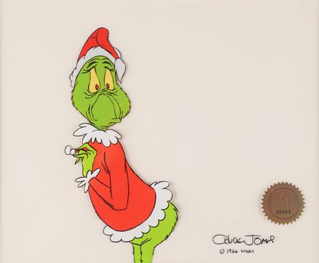 Lot #312 Chuck Jones signed Grinch production cel from How the Grinch Stole Christmas! - Image 1
