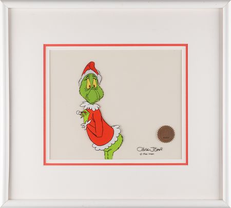 Lot #312 Chuck Jones signed Grinch production cel from How the Grinch Stole Christmas! - Image 2
