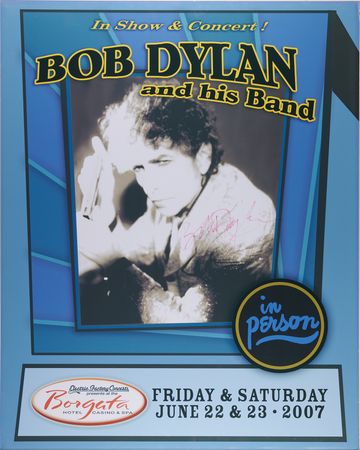 Lot #405 Bob Dylan Signed 2007 Atlantic City Concert Poster (32˝ x 40˝) - Image 1