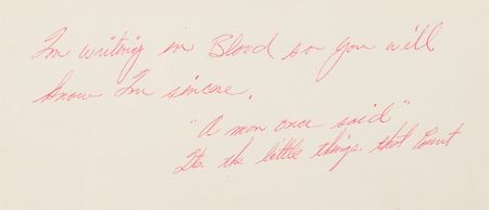 Lot #616 Steve McQueen Handwritten Note to His Personal from the Set of The War Lover - 