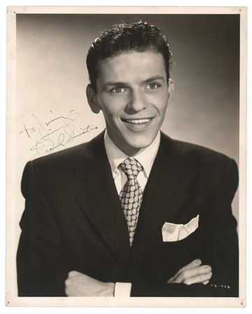 Lot #713 Frank Sinatra Signed Photograph