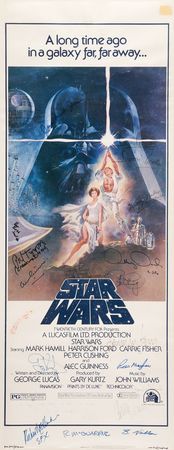 Lot #715 Star Wars Cast and Crew Multi-Signed (18)