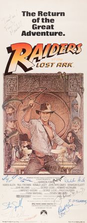 Lot #687 Raiders of the Lost Ark Cast and Crew