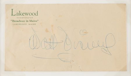 Lot #301 Walt Disney Signature - Image 2