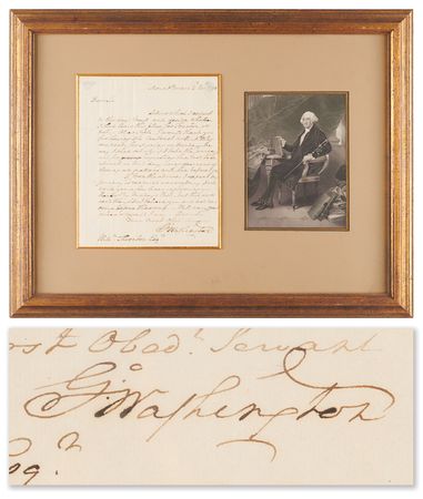 Lot #2 George Washington Autograph Letter Signed to Architect of the Capitol William Thornton - Image 1